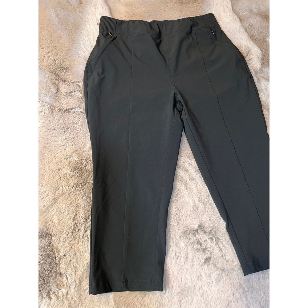 Columbia Black Capri Athletic Pants Performance Stretch Quick Dry Activewear S - Picture 11 of 16